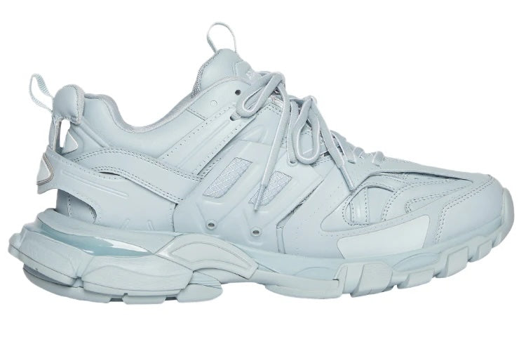 BALENCIAGA TRACK TRAINER SNEAKERS IN PALE BLUE