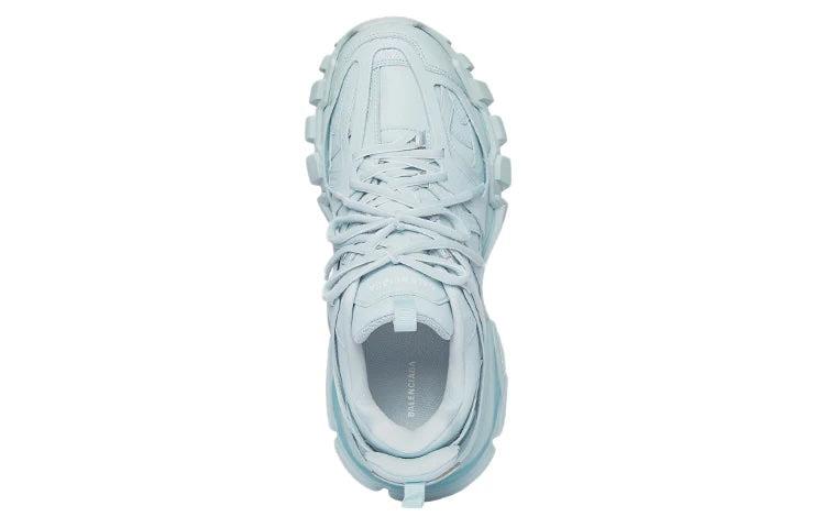 BALENCIAGA TRACK TRAINER SNEAKERS IN PALE BLUE