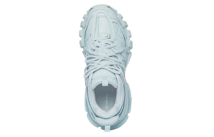 BALENCIAGA TRACK TRAINER SNEAKERS IN PALE BLUE
