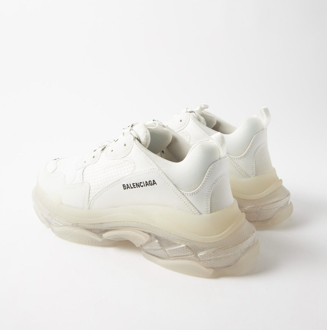 BALENCIAGA TRIPLE S CLEAR SOLE SNEAKERS