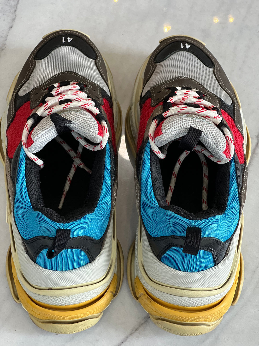 BALENCIAGA TRIPLE S MULTI PANEL SNEAKERS