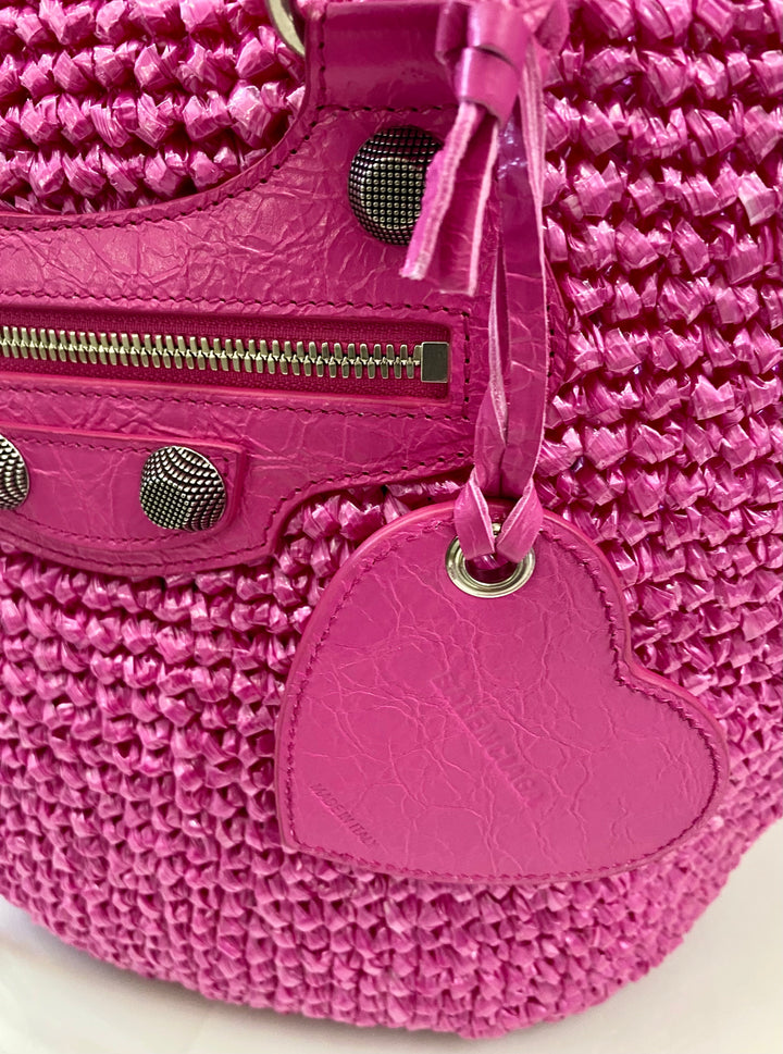 BALENCIAGA LE CAGOLE PANIER ラフィア かごバッグ Balenciaga Le Cagole Panier S | italist