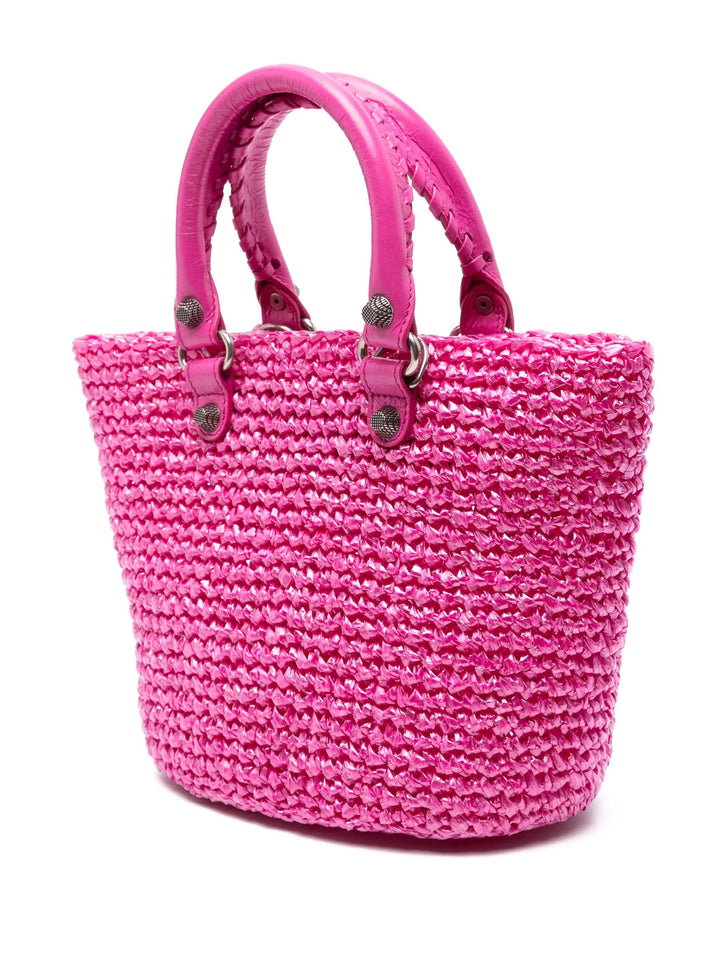 BALENCIAGA LE CAGOLE SMALL PANIER TOTE BAG