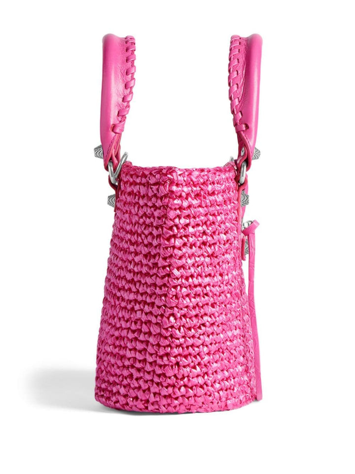 BALENCIAGA LE CAGOLE SMALL PANIER TOTE BAG