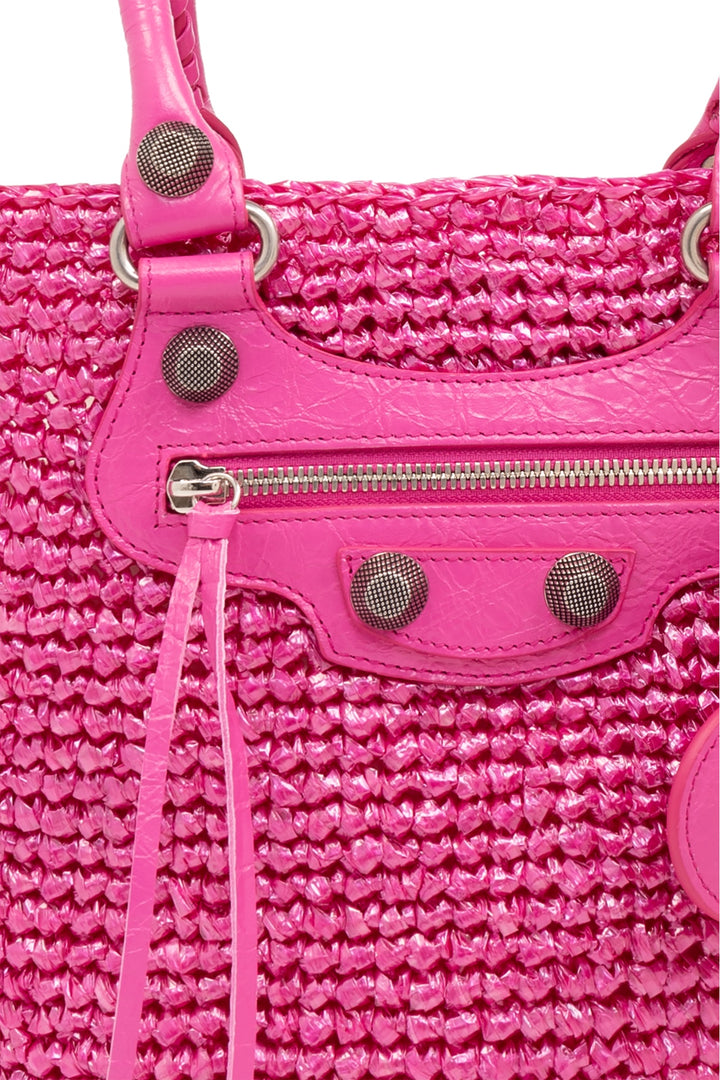 BALENCIAGA LE CAGOLE SMALL PANIER TOTE BAG