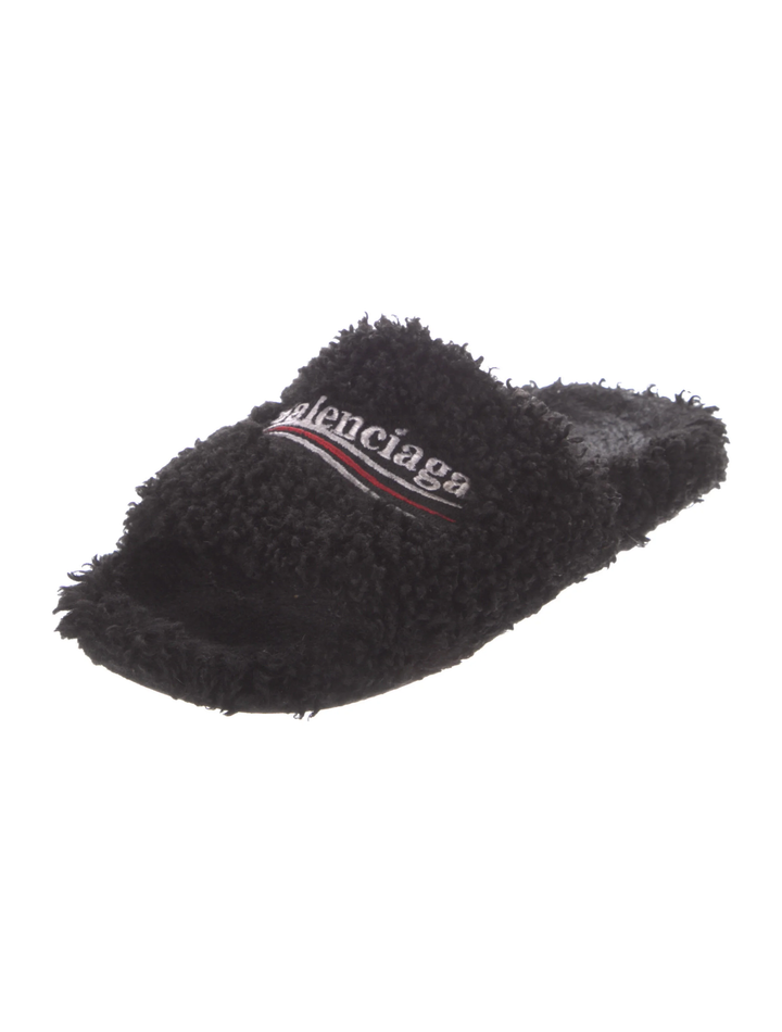 BALENCIAGA FURRY EMBROIDERED CAMPAIGN SLIDES