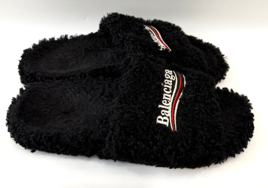 BALENCIAGA FURRY EMBROIDERED CAMPAIGN SLIDES