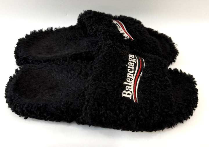 BALENCIAGA FURRY EMBROIDERED CAMPAIGN SLIDES