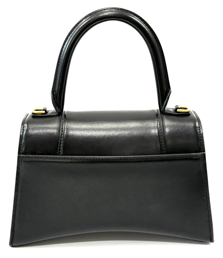 BALENCIAGA HOURGLASS SMALL BOX LEATHER TOP HANDLE BAG
