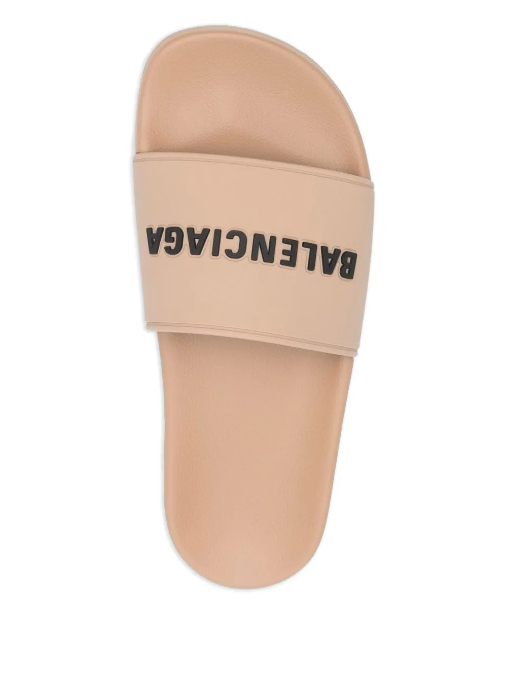 BALENCIAGA LOGO EMBOSSED LADIES POOL SLIDES