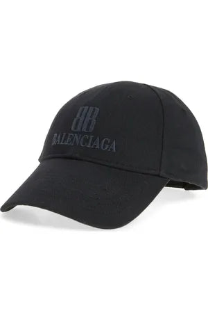BALENCIAGA NANO LOGO EMBROIDERED BASEBALL CAP