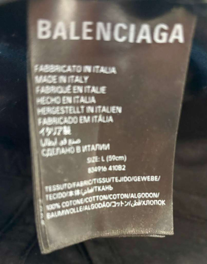 BALENCIAGA NANO LOGO EMBROIDERED BASEBALL CAP