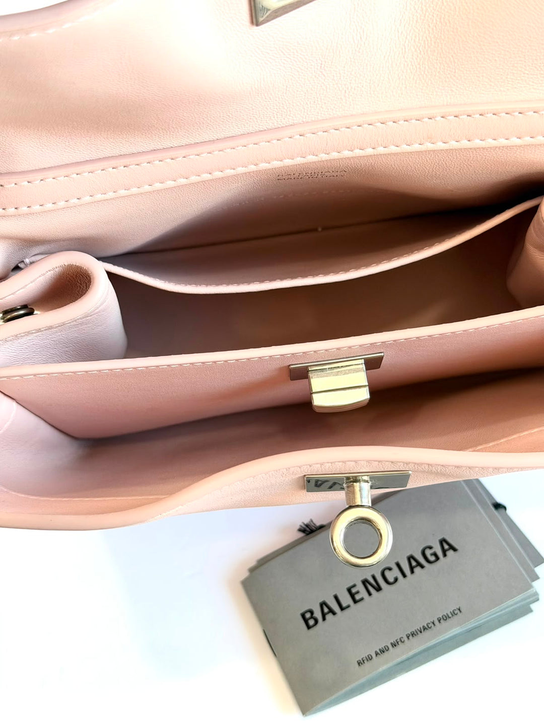 BALENCIAGA RODEO MINI CALFSKIN LEATHER TOP-HANDLE BAG