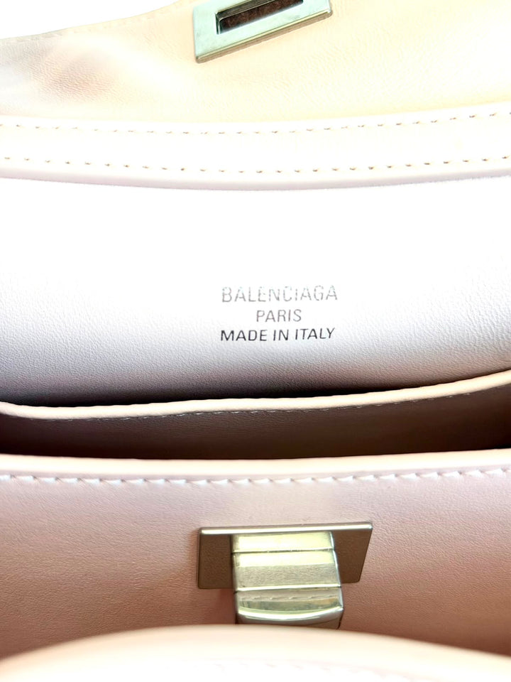 BALENCIAGA RODEO MINI CALFSKIN LEATHER TOP-HANDLE BAG