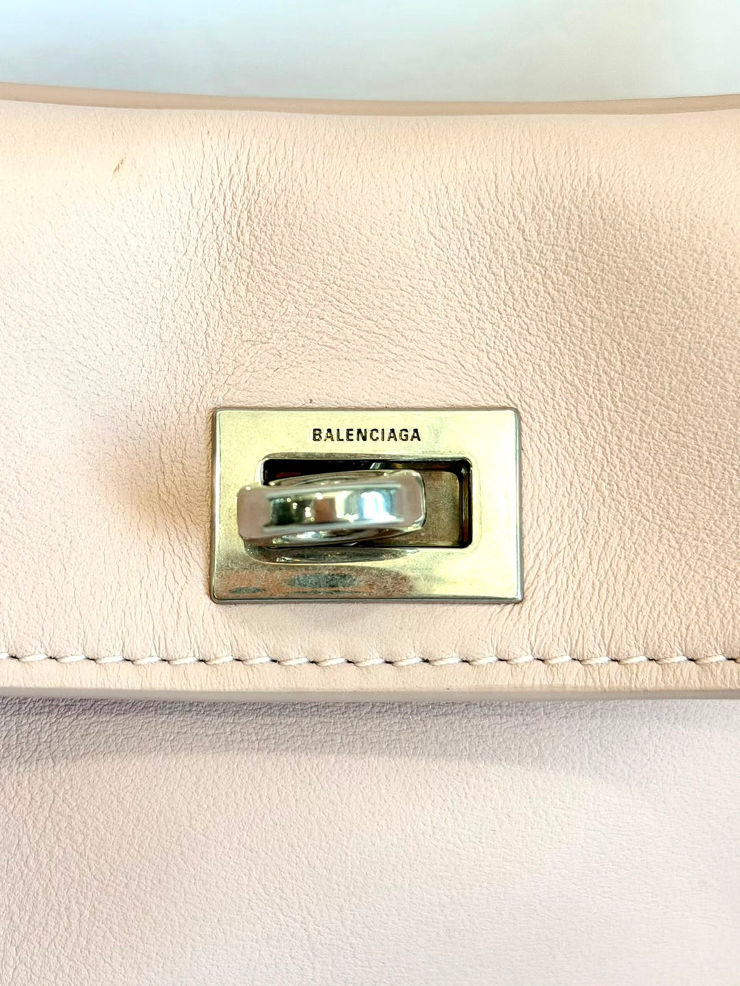BALENCIAGA RODEO MINI CALFSKIN LEATHER TOP-HANDLE BAG