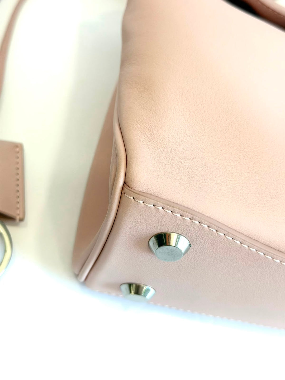 BALENCIAGA RODEO MINI CALFSKIN LEATHER TOP-HANDLE BAG