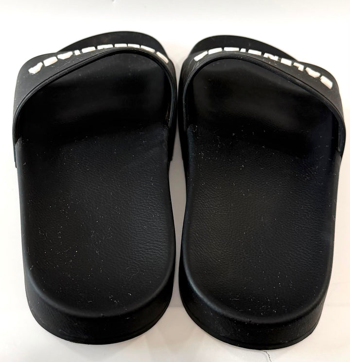 BALENCIAGA RUBBER LOGO POOL SLIDES