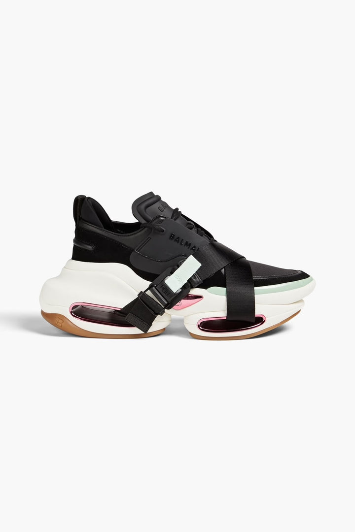 BALMAIN B-BOLD NEOPRENE LOW-TOP SNEAKERS – Caroline's Fashion Luxuries