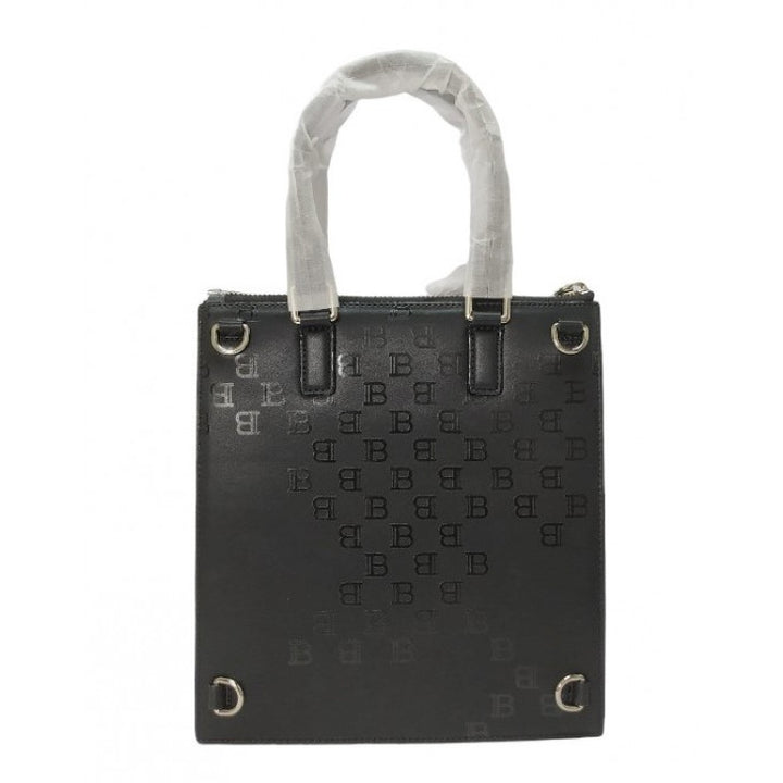 BALMAIN PARIS LOGO LEATHER TOTE BAG