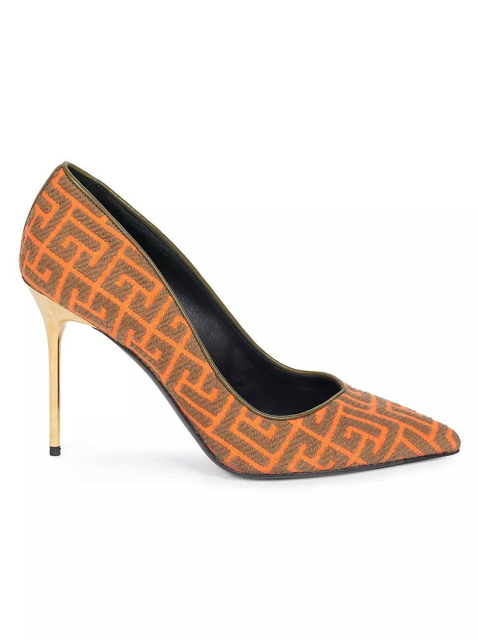 BALMAIN RUGBY MONOGRAM JACQUARD PUMPS