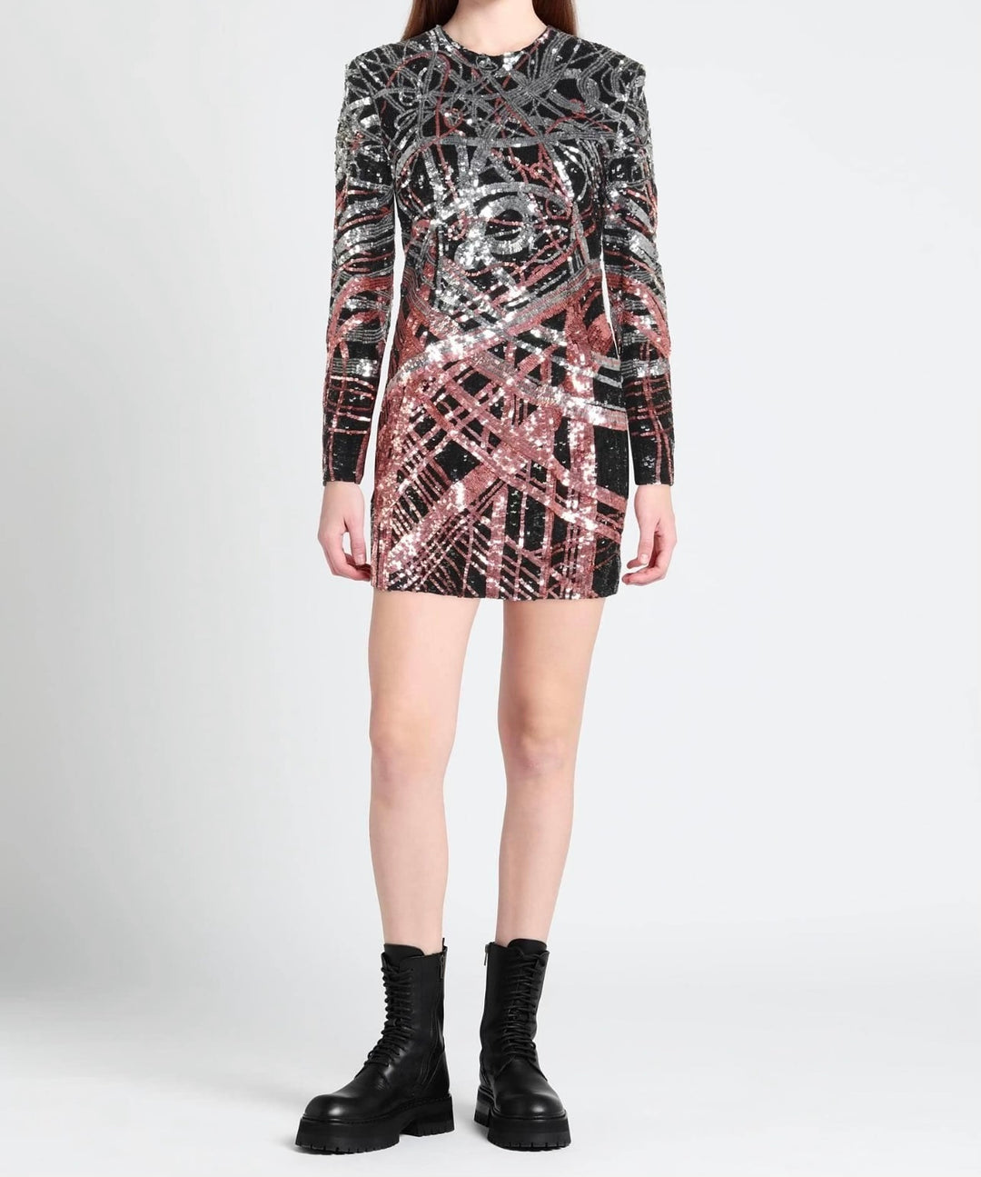 BALMAIN SEQUIN MINI DRESS