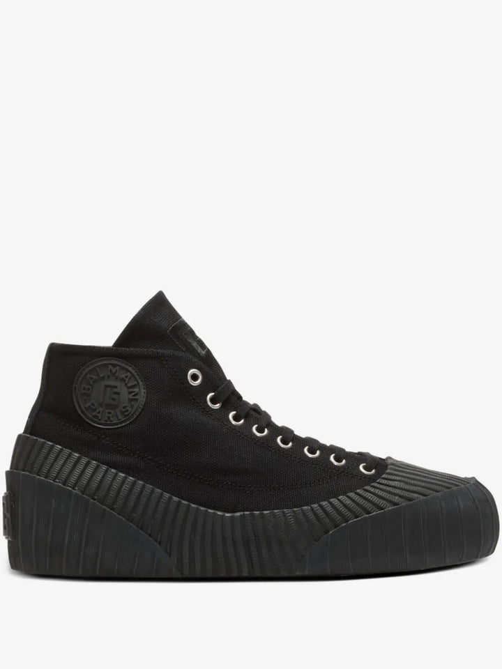 BALMAIN LOGO PATCH RIFF LOW MEN&