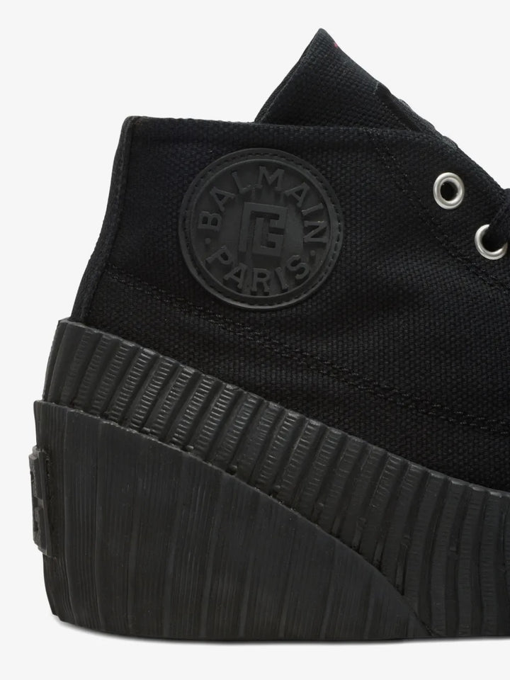 BALMAIN LOGO PATCH RIFF LOW MEN&