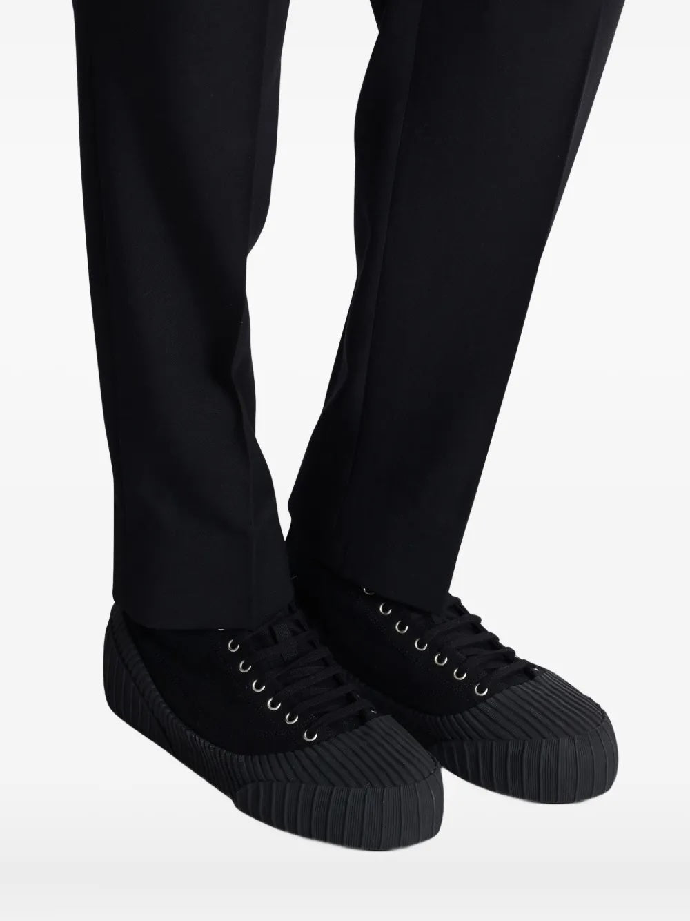 BALMAIN LOGO PATCH RIFF LOW MEN&