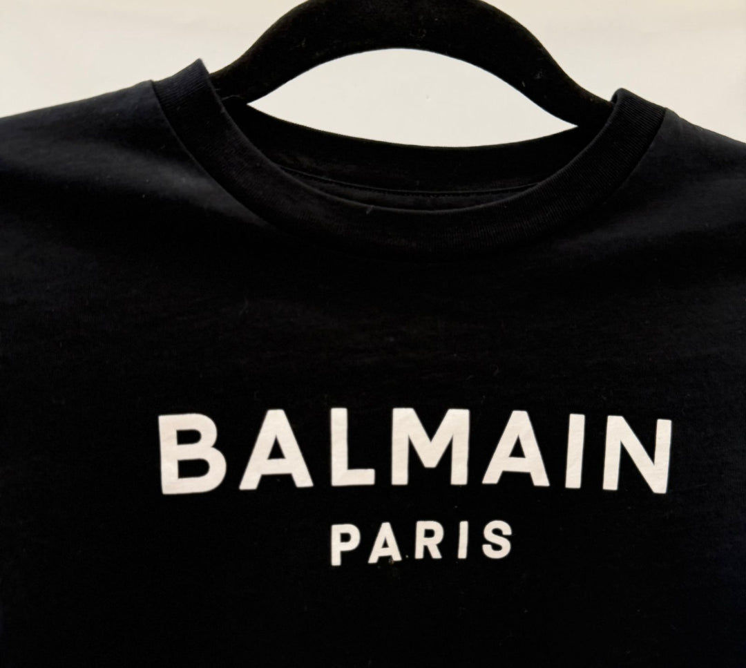 BALMAIN KIDS LOGO PRINT T-SHIRT