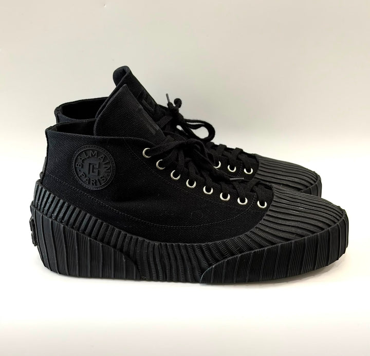 BALMAIN LOGO PATCH RIFF LOW MEN&