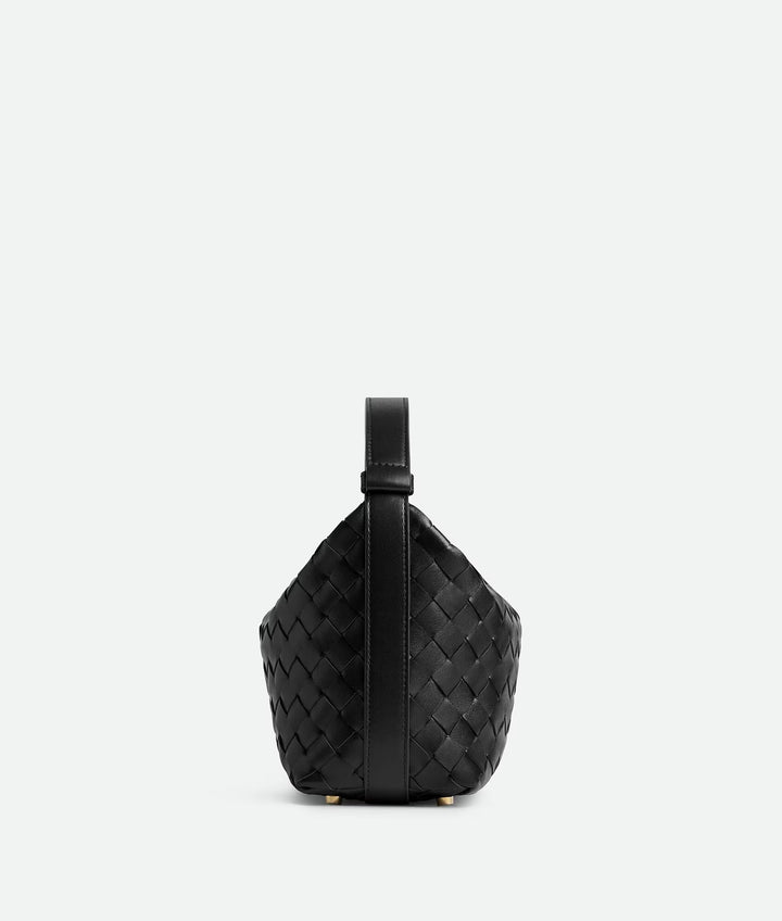 BOTTEGA VENETA CALFSKIN LEATHER INTRECCIATO MINI WALLACE BAG