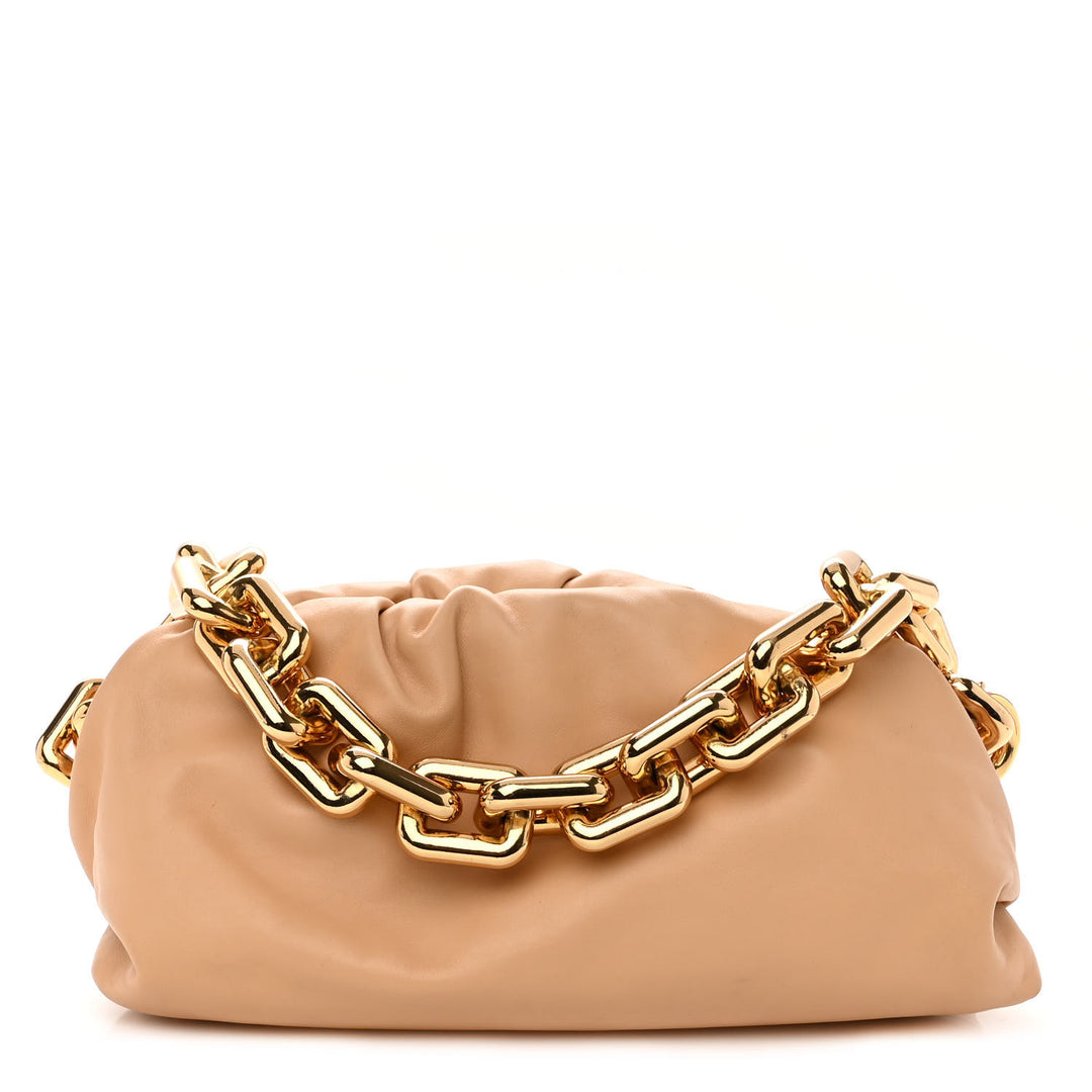 BOTTEGA VENETA CALFSKIN LEATHER THE CHAIN POUCH BAG