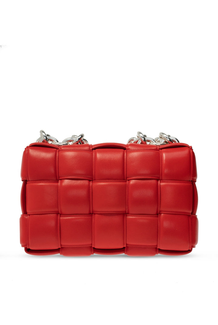BOTTEGA VENETA LAMBSKIN PADDED CASSETTE CHAIN BAG