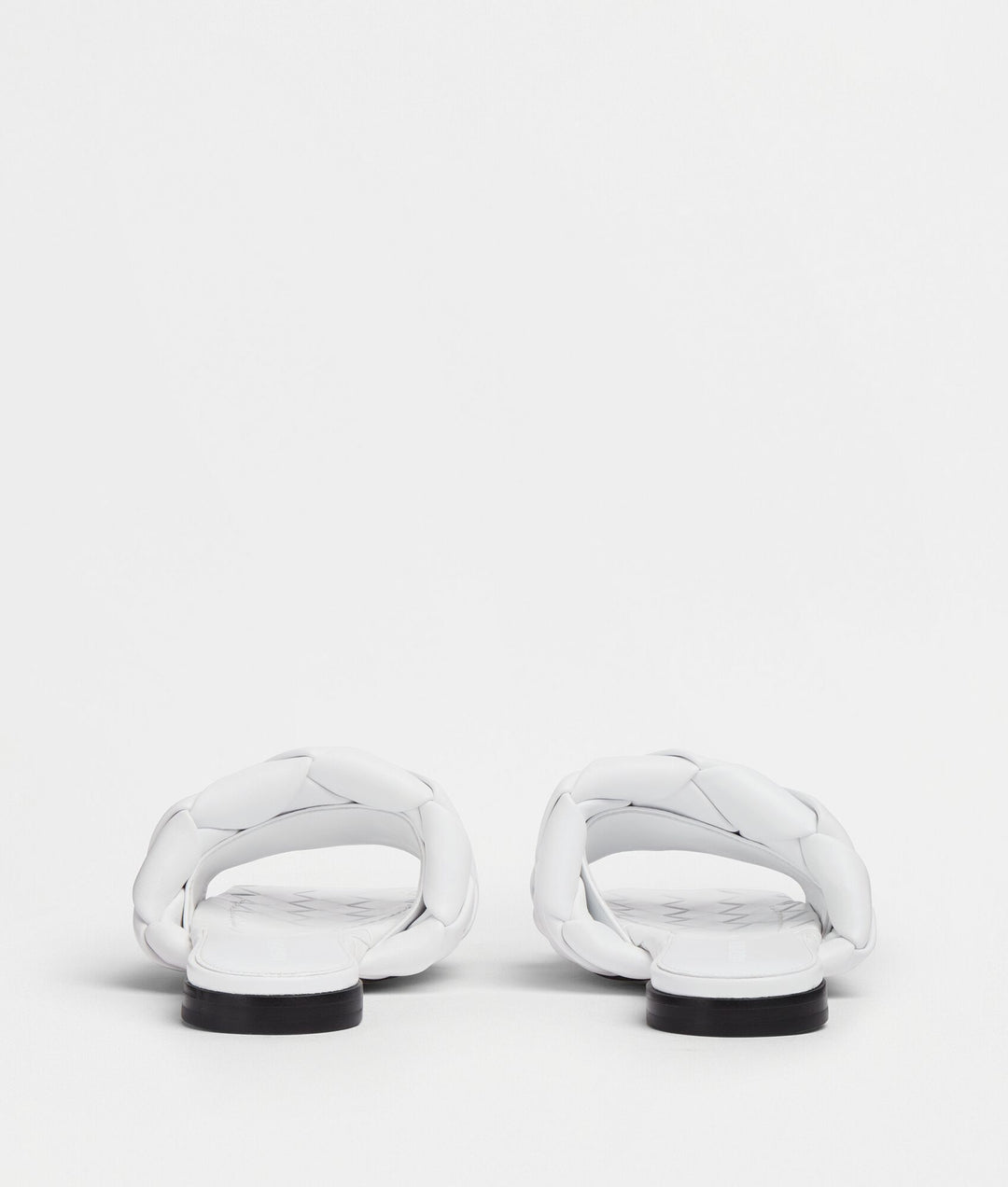 BOTTEGA VENETA LIDO NAPPA LEATHER FLAT MULES