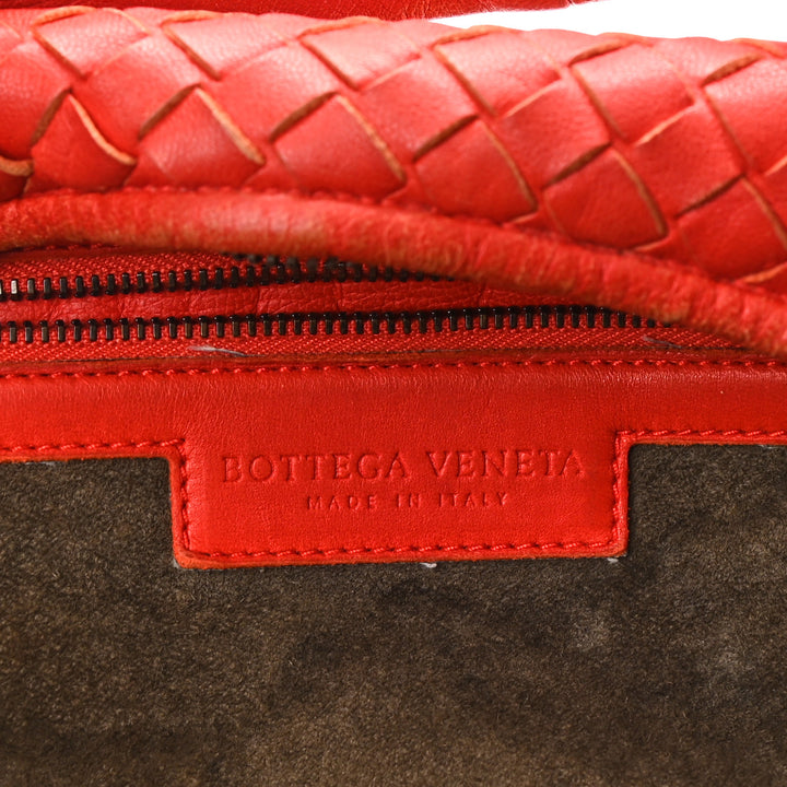 BOTTEGA VENETA NAPPA LEATHER INTRECCIATO MEDIUM BELLY VENETA HOBO BAG