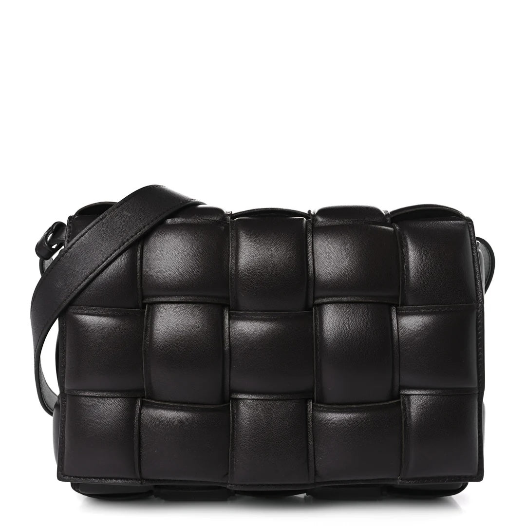 BOTTEGA VENETA NAPPA LEATHER MAXI INTRECCIATO PADDED CASSETE CROSSBODY BAG