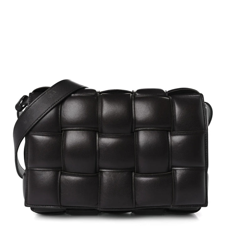 BOTTEGA VENETA NAPPA LEATHER MAXI INTRECCIATO PADDED CASSETE CROSSBODY BAG