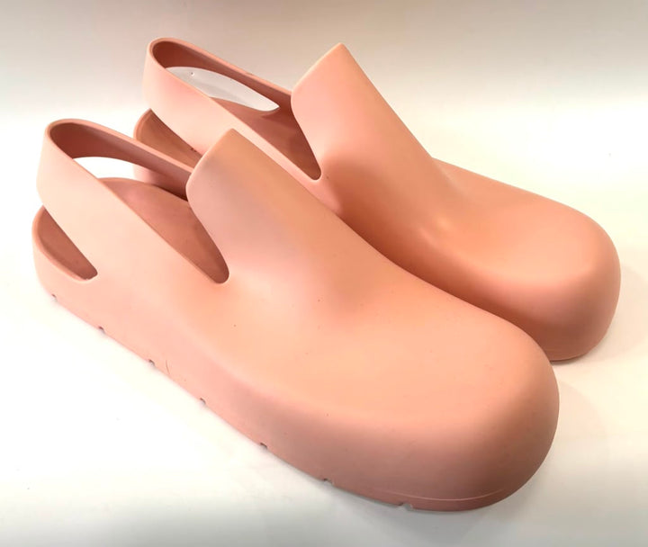 BOTTEGA VENETA PUDDLE SLINGBACK RUBBER SANDALS
