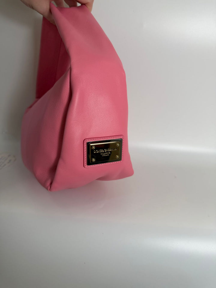 BOTTEGA VENETA CALFSKIN MINI DOUBLE KNOT HANDBAG