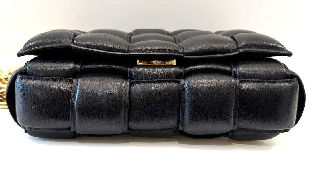 BOTTEGA VENETA MAXI INTRECCIO CHAIN CASSETTE CROSSBODY BAG