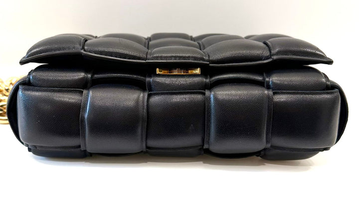 BOTTEGA VENETA MAXI INTRECCIO CHAIN CASSETTE CROSSBODY BAG