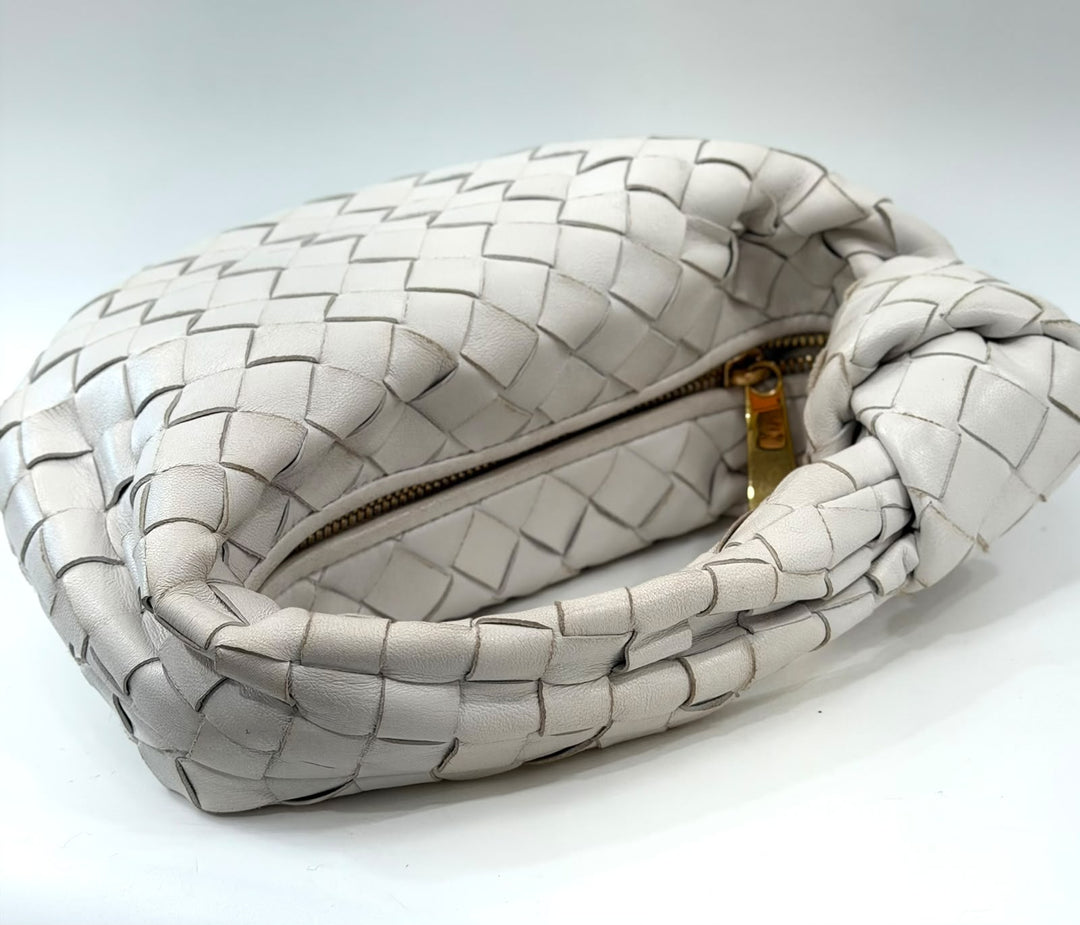 BOTTEGA VENETA INTRECCIATO MINI JODIE NAPPA LEATHER HANDBAG