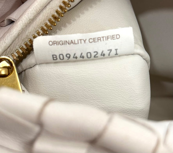 BOTTEGA VENETA INTRECCIATO MINI JODIE NAPPA LEATHER HANDBAG