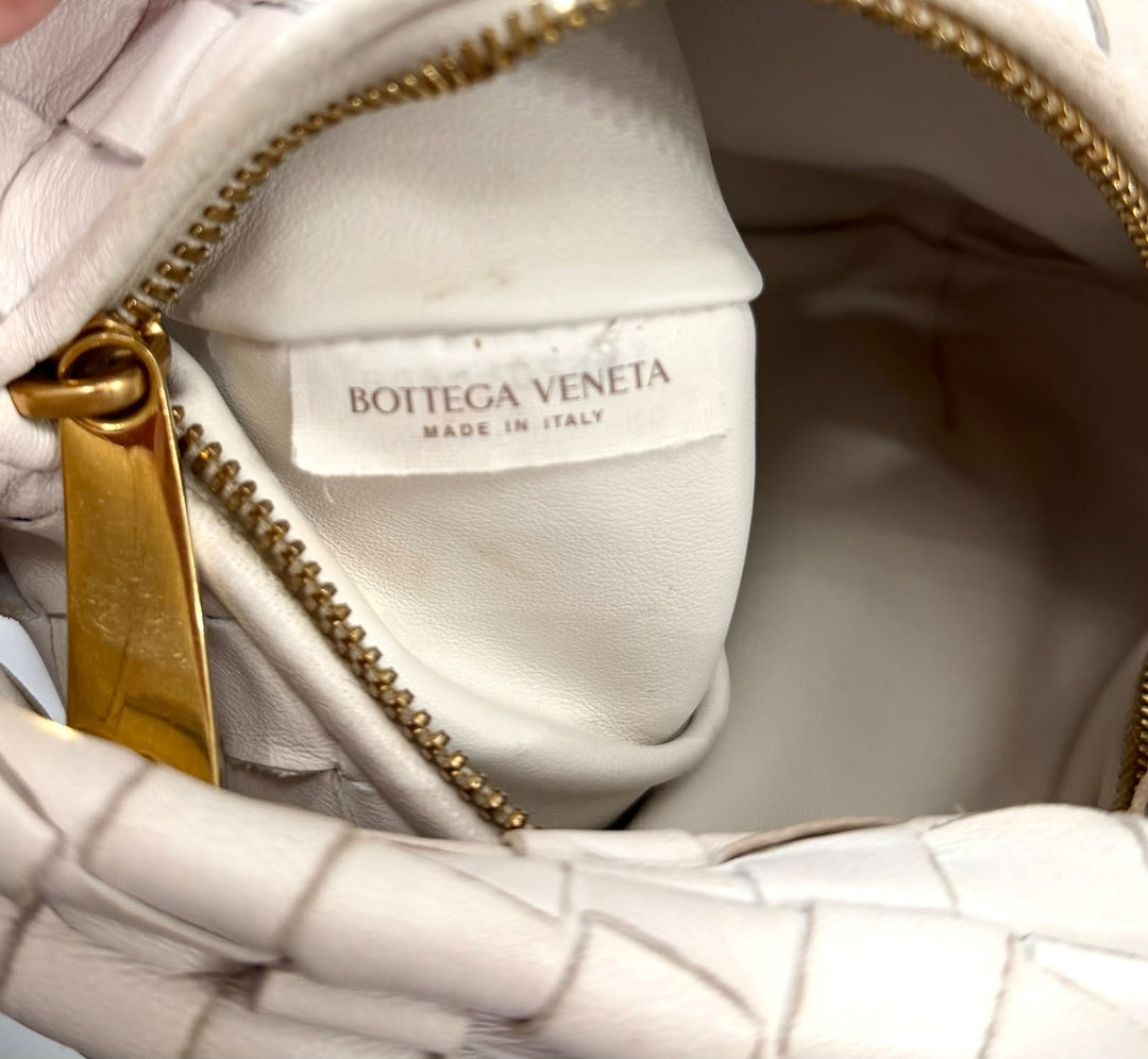 BOTTEGA VENETA INTRECCIATO MINI JODIE NAPPA LEATHER HANDBAG