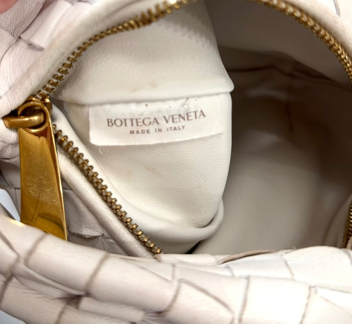 BOTTEGA VENETA INTRECCIATO MINI JODIE NAPPA LEATHER HANDBAG