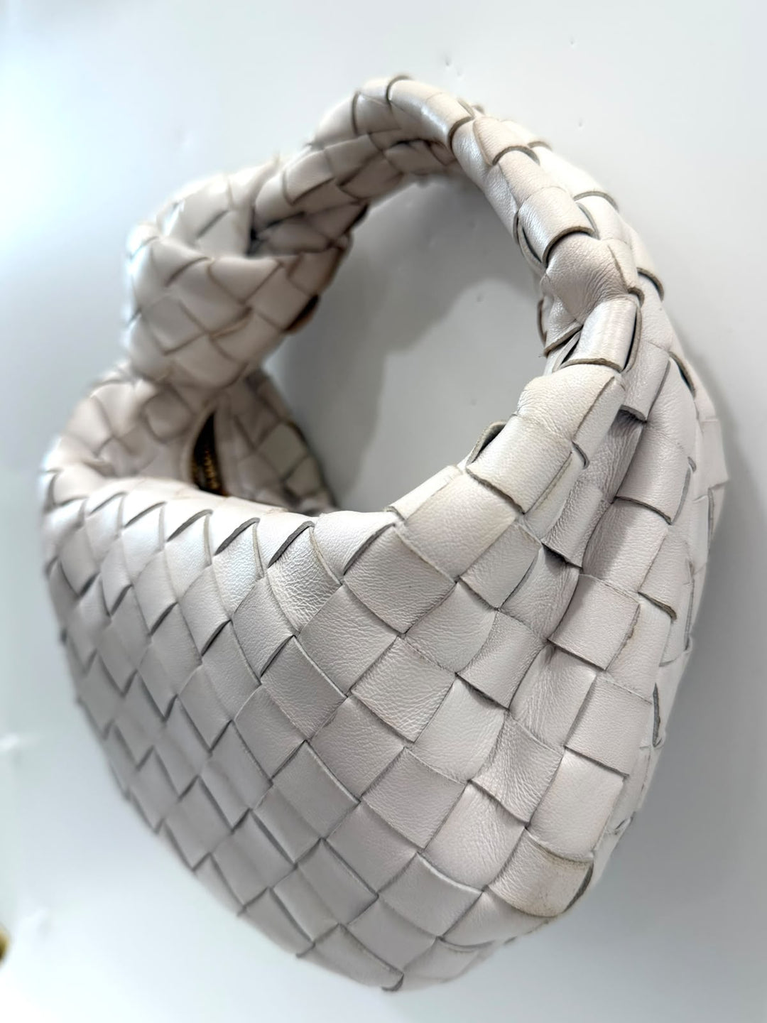 BOTTEGA VENETA INTRECCIATO MINI JODIE NAPPA LEATHER HANDBAG