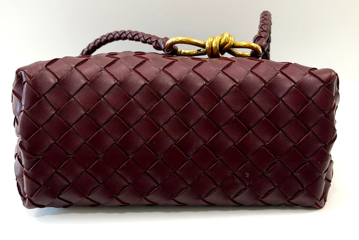 BOTTEGA VENETA NAPPA LEATHER INTRECCIATO SMALL ANDIAMO SHOULDER BAG