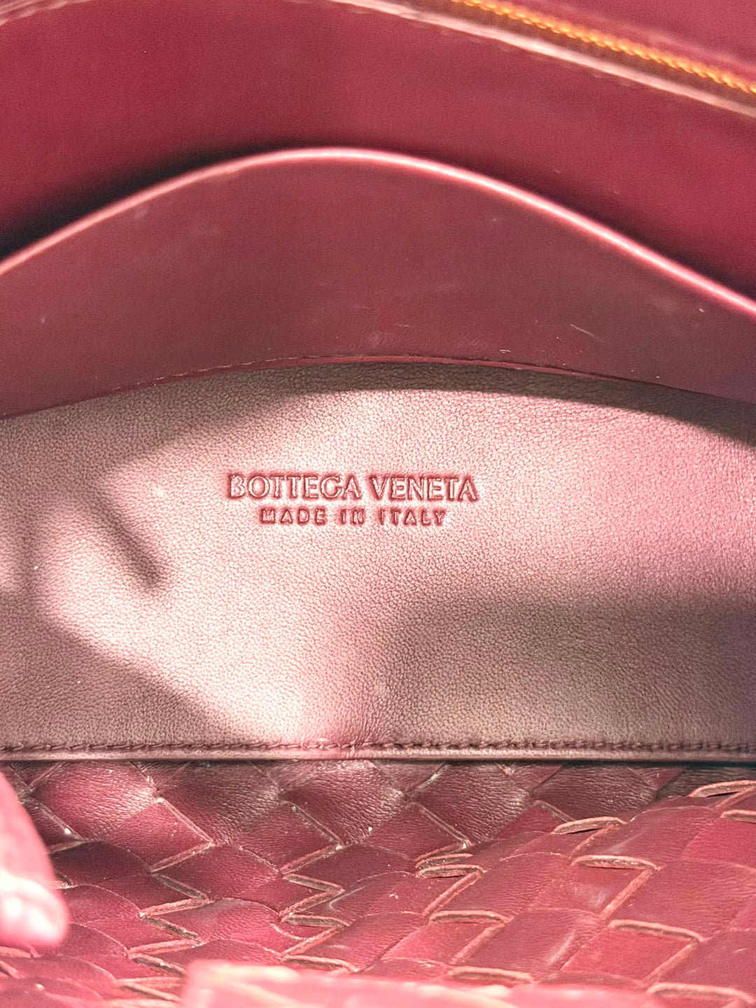 BOTTEGA VENETA NAPPA LEATHER INTRECCIATO SMALL ANDIAMO SHOULDER BAG