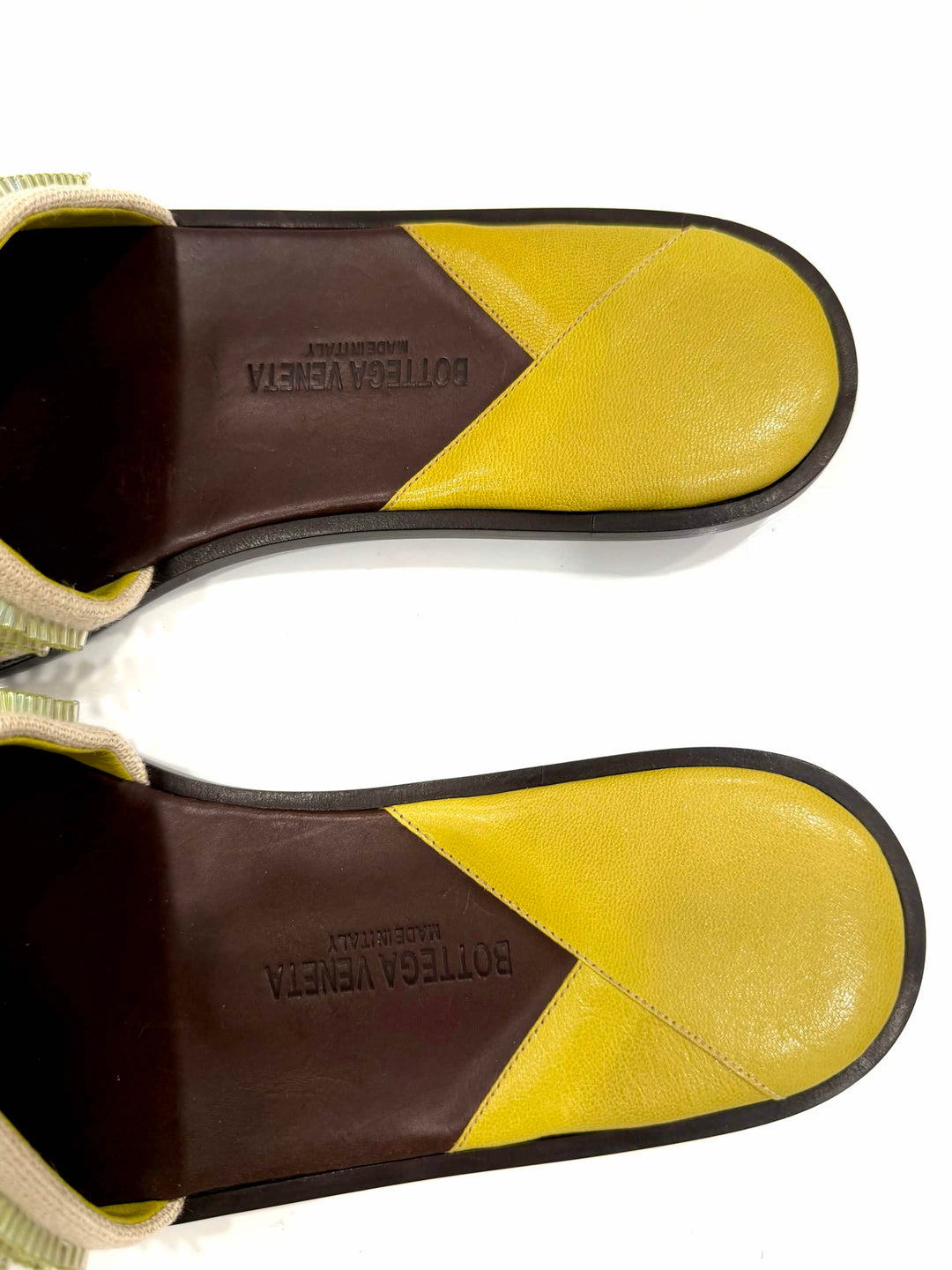 BOTTEGA VENETA BEADED APPLIQUÉ SLIDE MULES