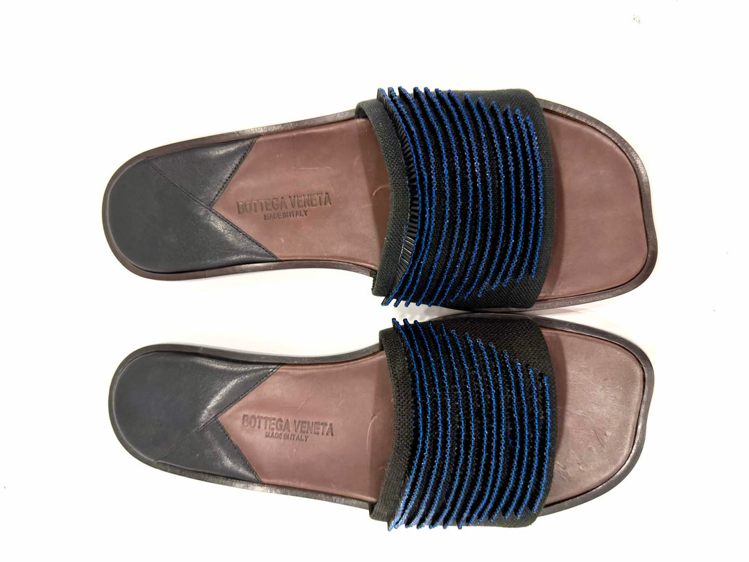 BOTTEGA VENETA BEADED APPLIQUÉ SLIDE MULES